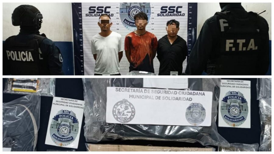APREHENDEN A TRES SUJETOS CON ARMA DE FUEGO Y DROGAS - Inspector Nocturno